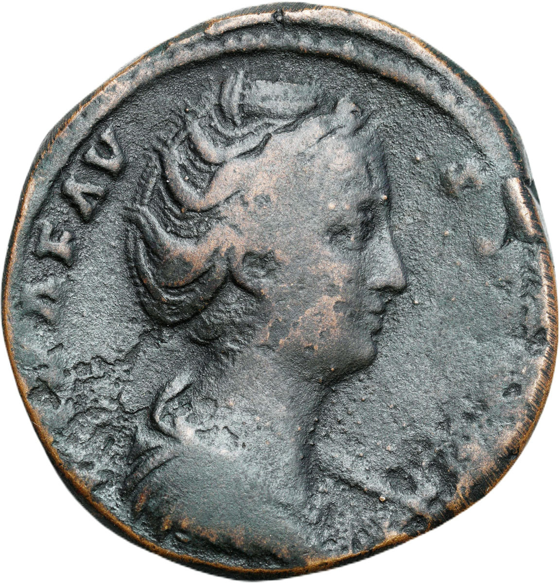 Cesarstwo Rzymskie, Sesterc, Faustyna Starsza zm. 142, czasy Antonina Piusa 138 - 161, Rzym